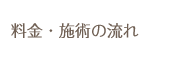 料金・施術の流れ